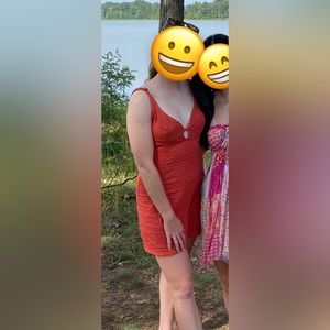 Orange Urban Outfitters Mini Dress
